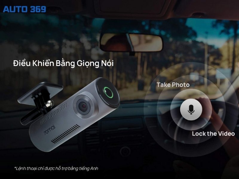 Camera hành trình 70mai M310 điều khiển bằng giọng nói